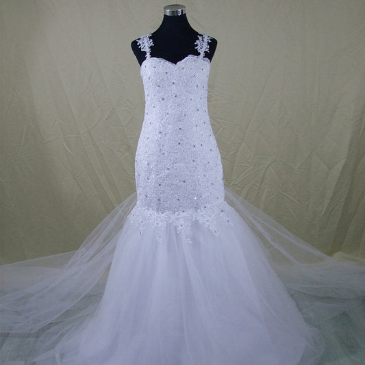Robe de mariée sirène en dentelle