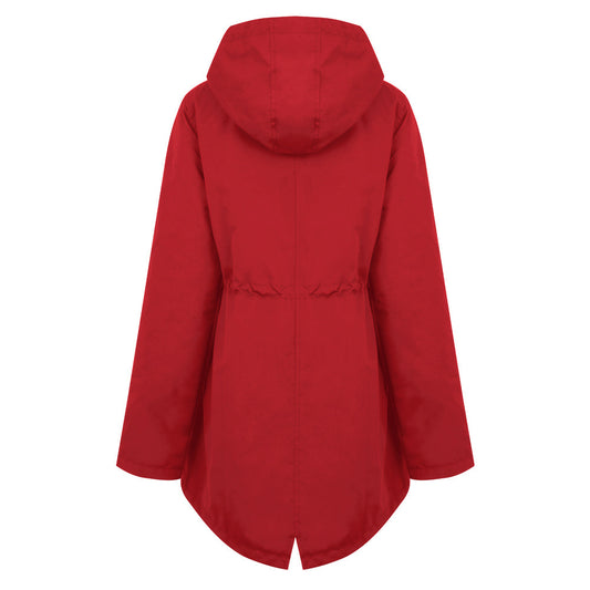 Coupe-vent ample mode femme de longueur moyenne