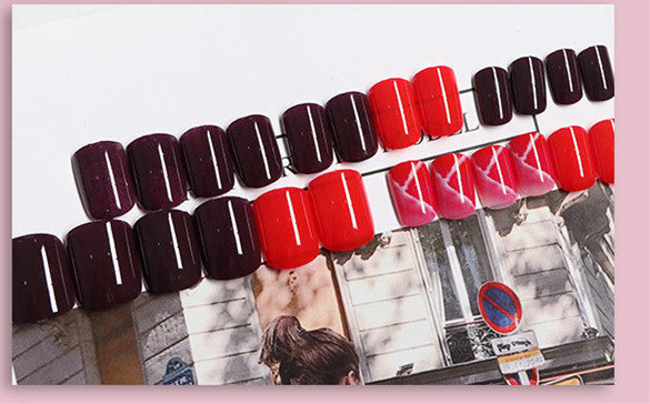 Autocollants manucure, faux ongles