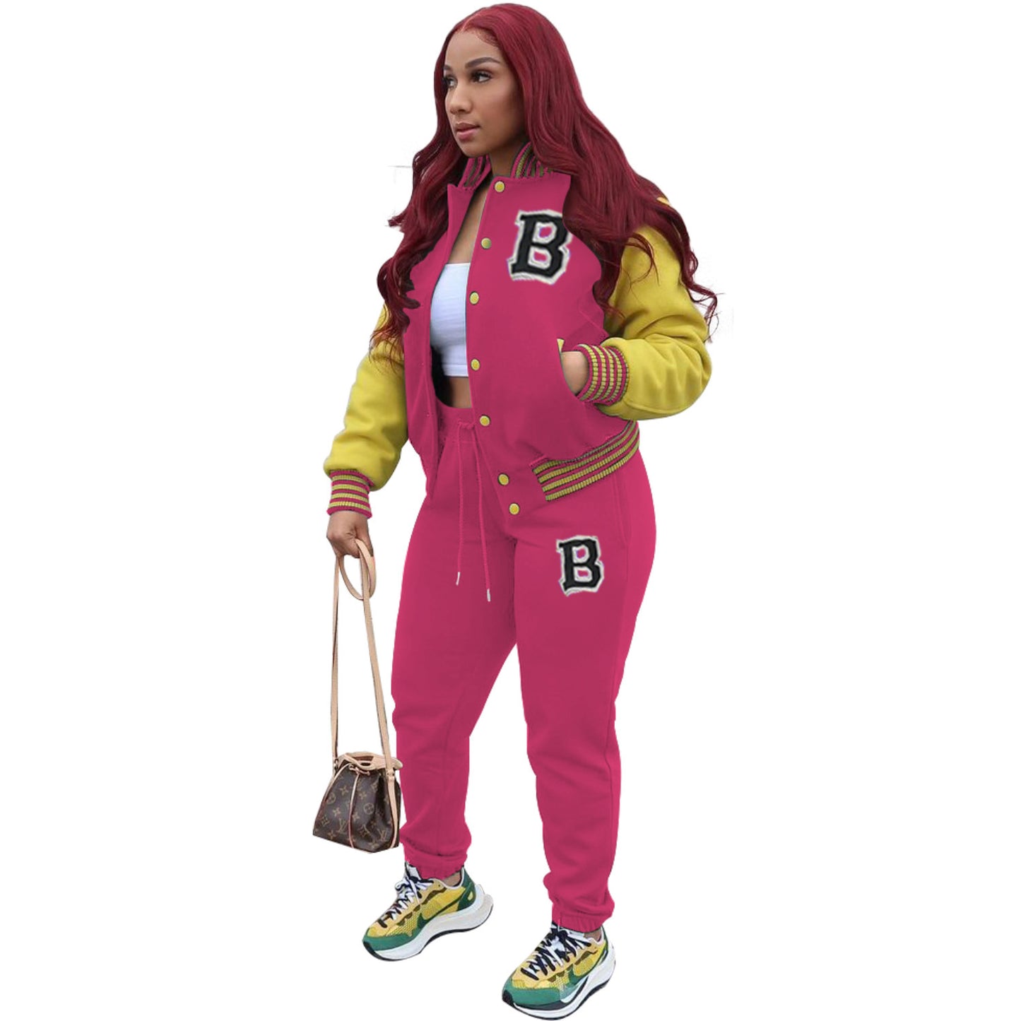 Ensemble de jogging motif baseball européen et américain