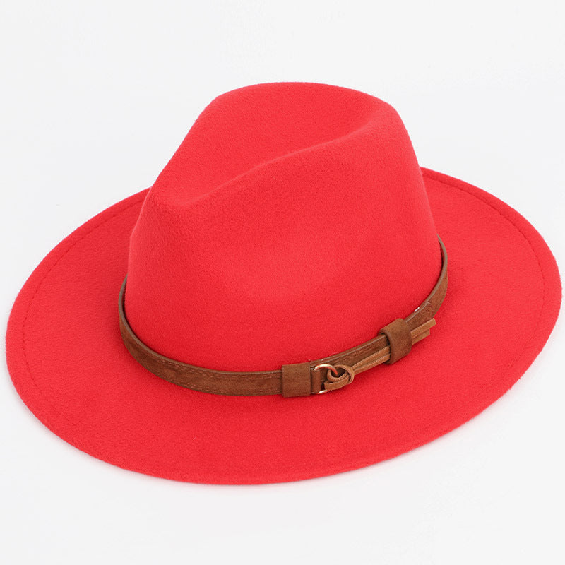 Chapeau de feutre à large bord pour homme