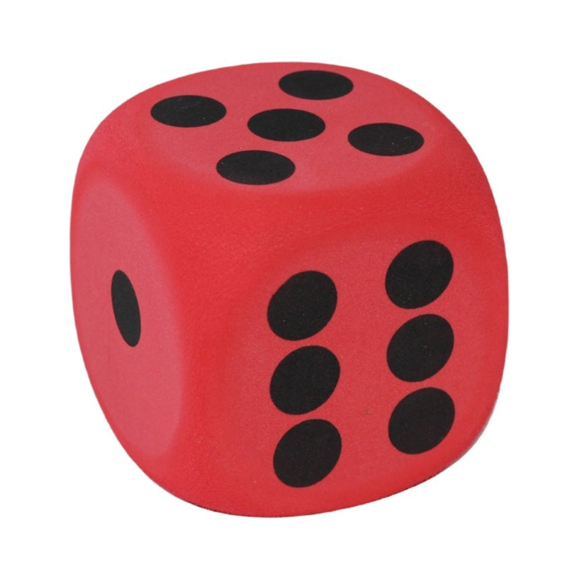 Dés en Mousse Colorés – 80mm, Pour Jeu et Apprentissage Mathématiques