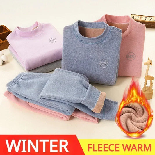 Vêtements Thermiques Garçon – Fleece, Set 2 Pièces Hiver