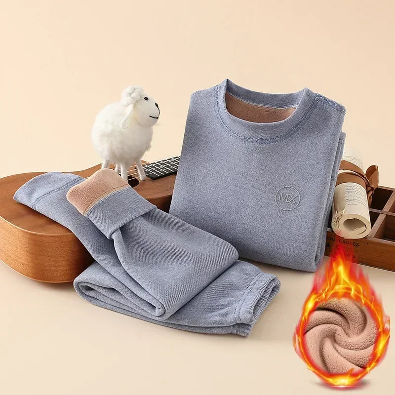 Vêtements Thermiques Garçon – Fleece, Set 2 Pièces Hiver