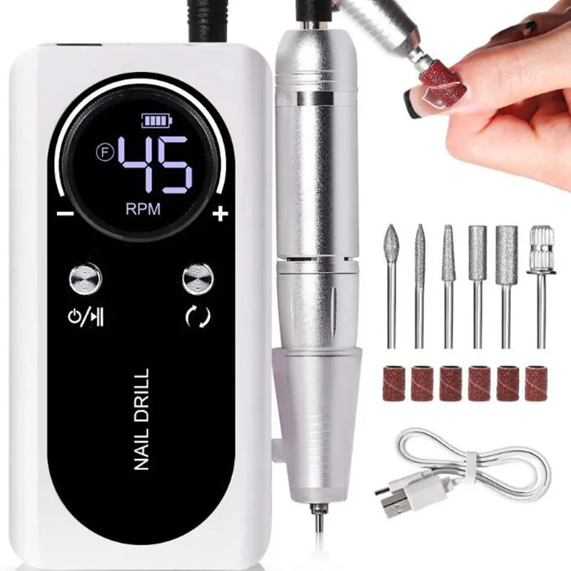Ponceuse professionnelle pour vernis à ongles avec écran LCD