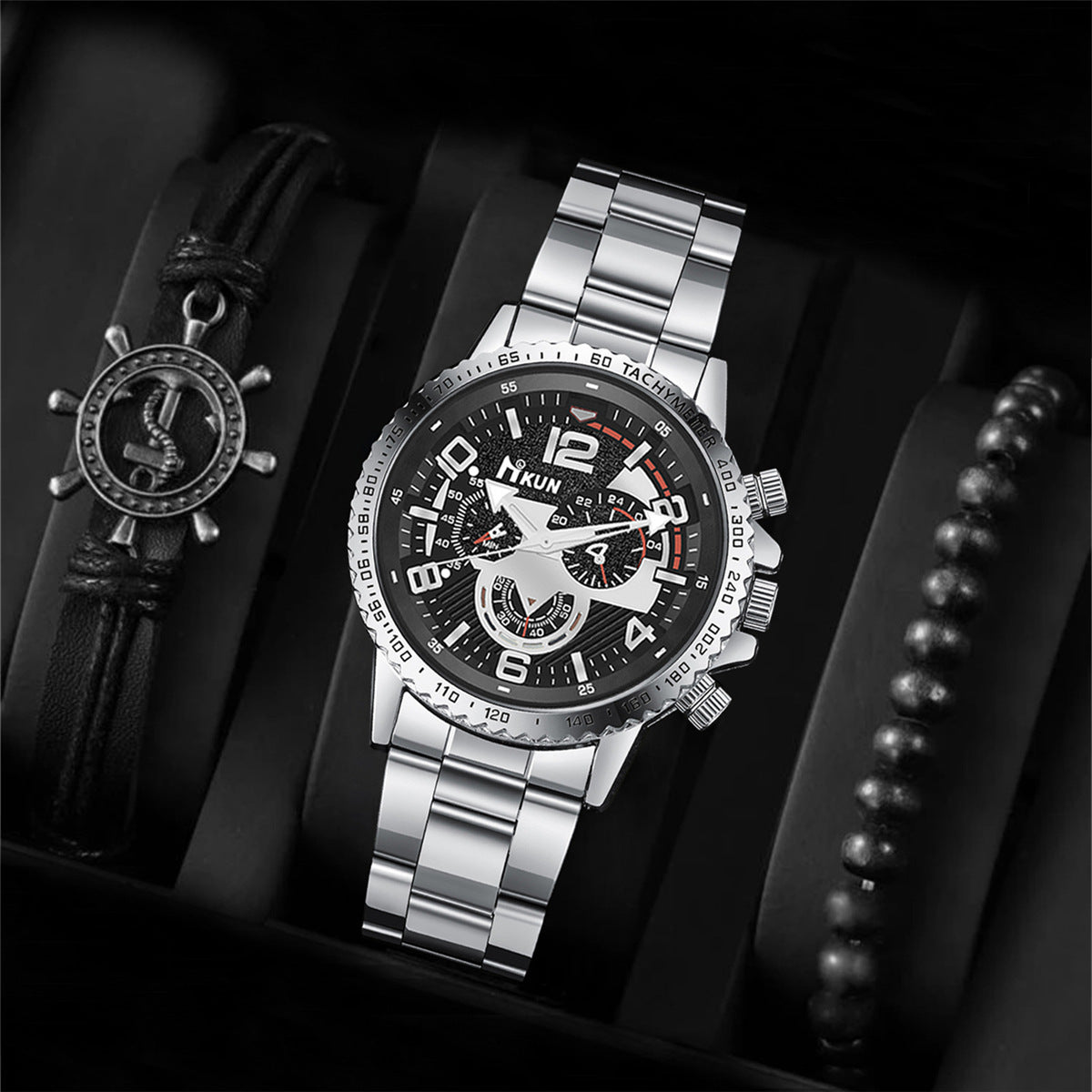 Montre en acier homme fashion quartz