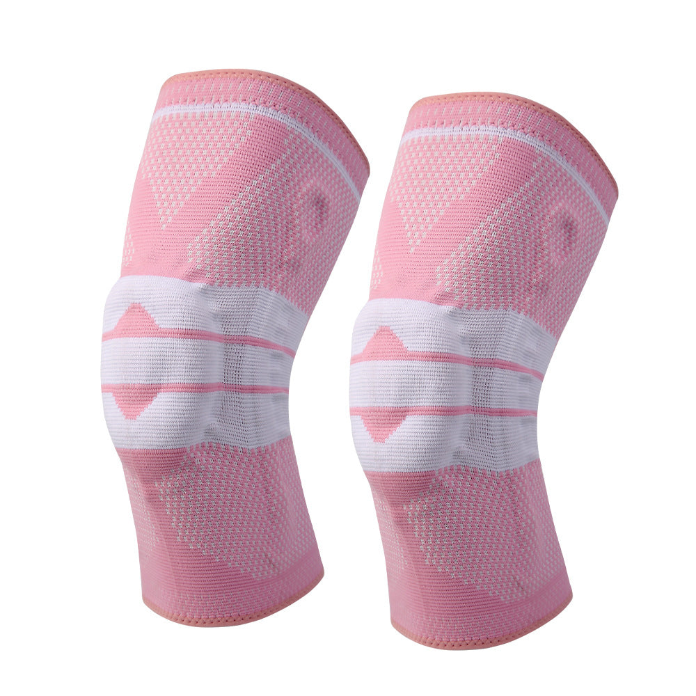 Genouillère à ressort en silicone, protection professionnelle, genouillère rotule de course