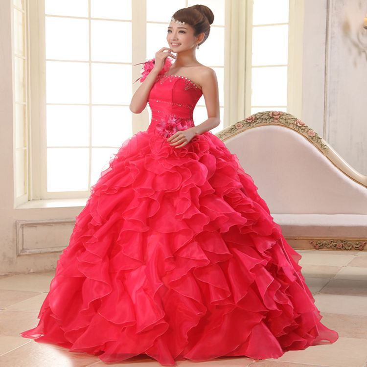 Robe de soirée annuelle asymétrique, longue jupe bouffante, costume de scène