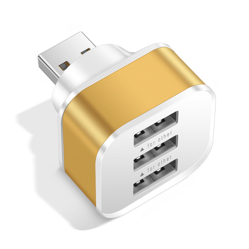 Tête lumineuse de chargement de téléphone portable 3 USB avec port d'extension 1/3