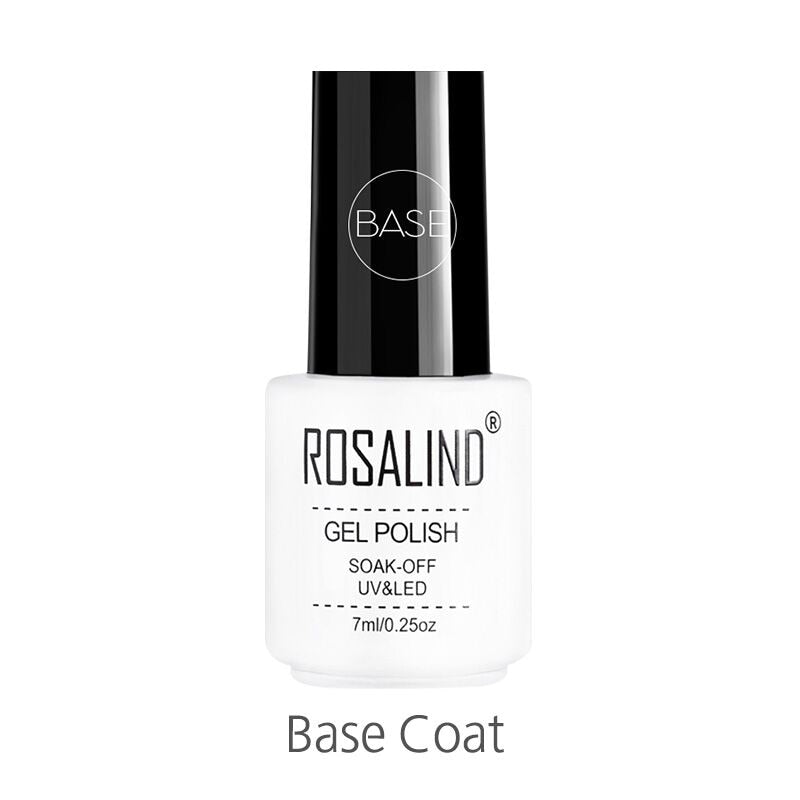 Set de Vernis Gel ROSALIND – Manucure Semi-Permanente, Top Coat UV LED