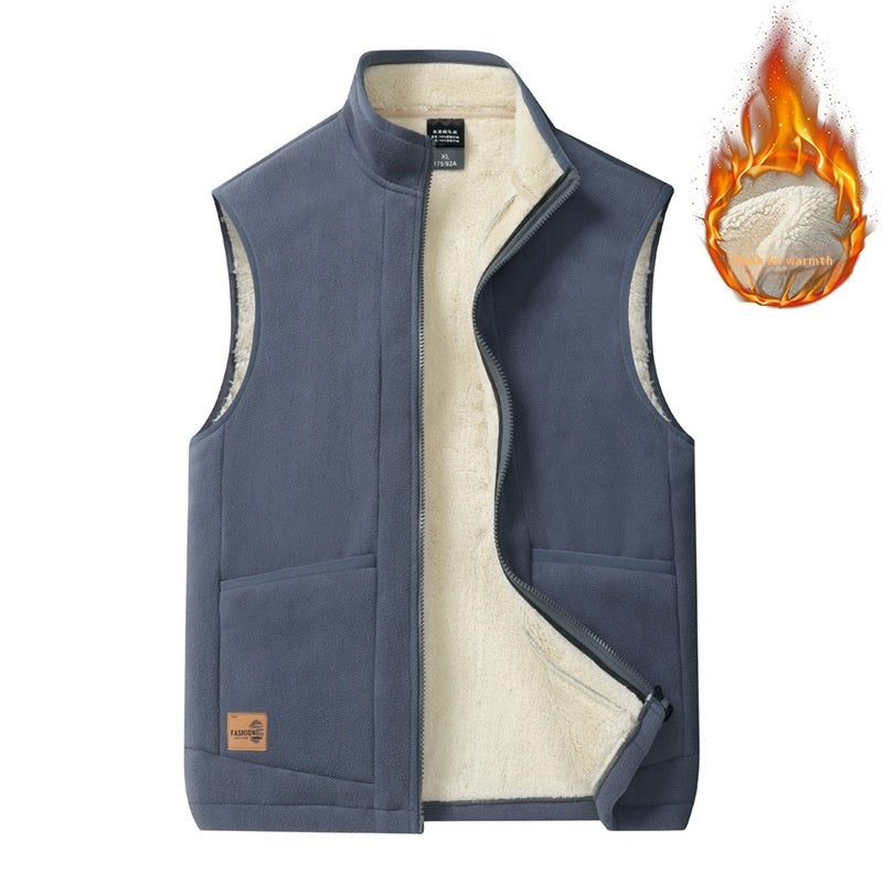 Gilet thermique double face pour homme