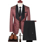 Costume Jacquard pour homme, robe de mariée, costume de marié, costume d'hôte, costume de spectacle
