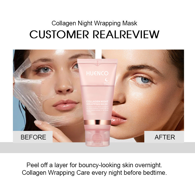 Masque peel-off collagène – Nettoyage profond, régénérant, hydratant, nuit.