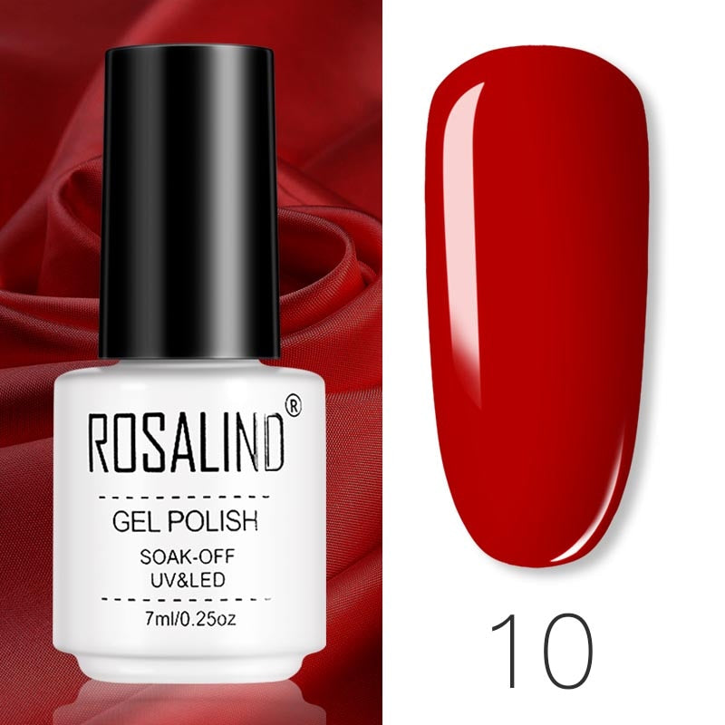 Set de Vernis Gel ROSALIND – Manucure Semi-Permanente, Top Coat UV LED