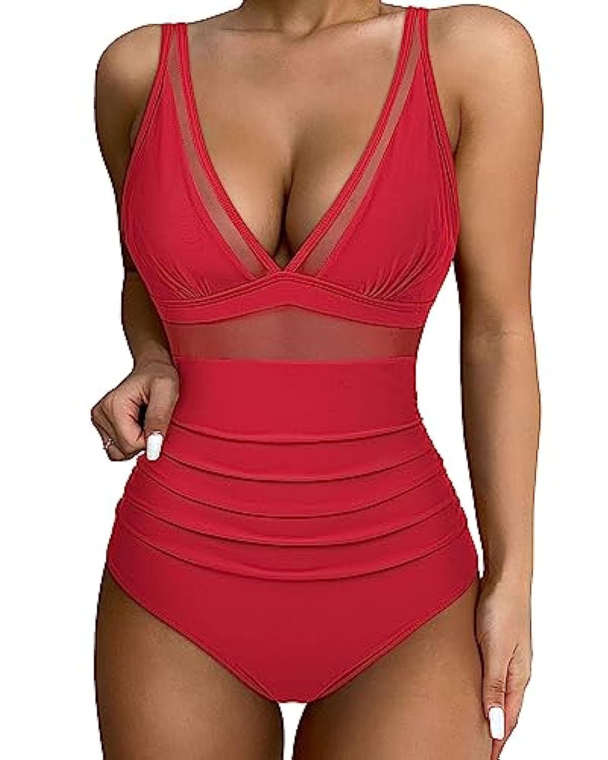 Maillot 1 Pièce Femme – Taille Haute, Sexy & Découpé