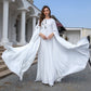 Robe soirée musulmane Abaya brodée pour femme, robe de soirée