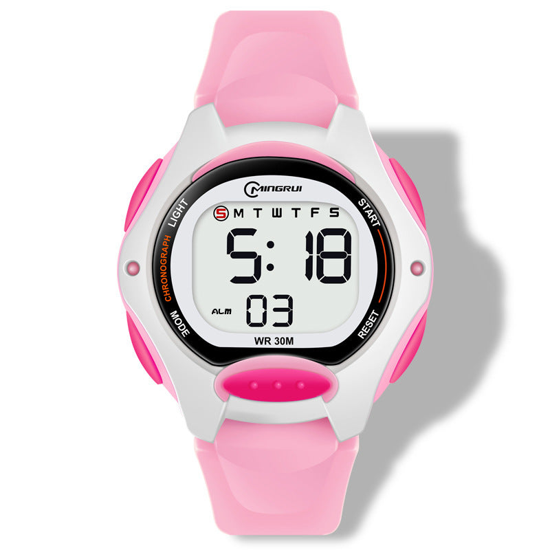 Montre électronique sport étanche multi fonctions pour fille