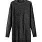 Robe chasuble à épaulettes en maille torsadée vert brumeux