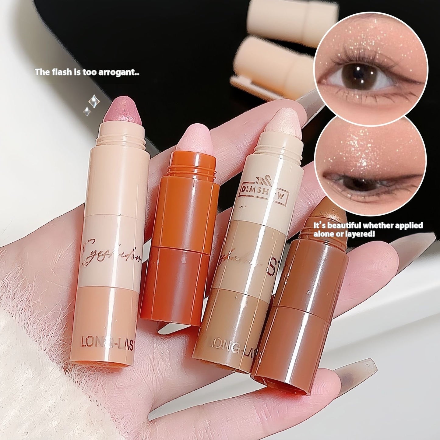 Crayon eyeliner highlight