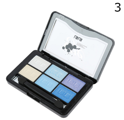 Palette Ombres à Paupières UBUB – 6 Couleurs, Shimmer, Métallique