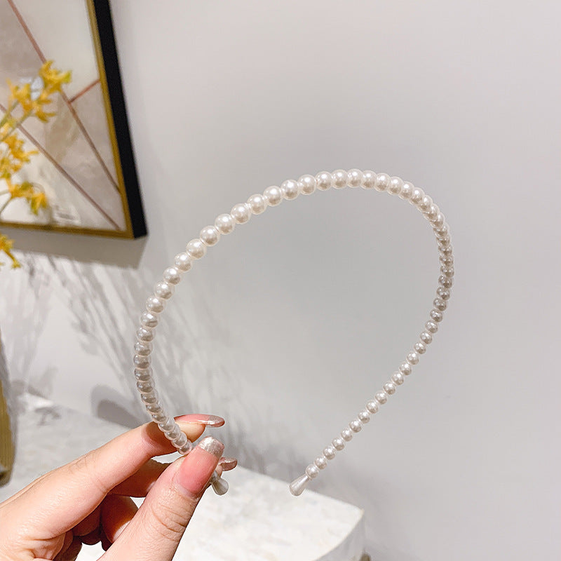 Bandeau de cheveux en perles fines