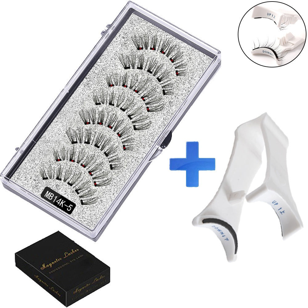 Set de 5 Faux Cils Magnétiques avec Applicateur – Sans Colle