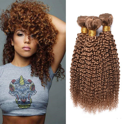 Cheveux humains brésiliens crépus bouclés kinky wave