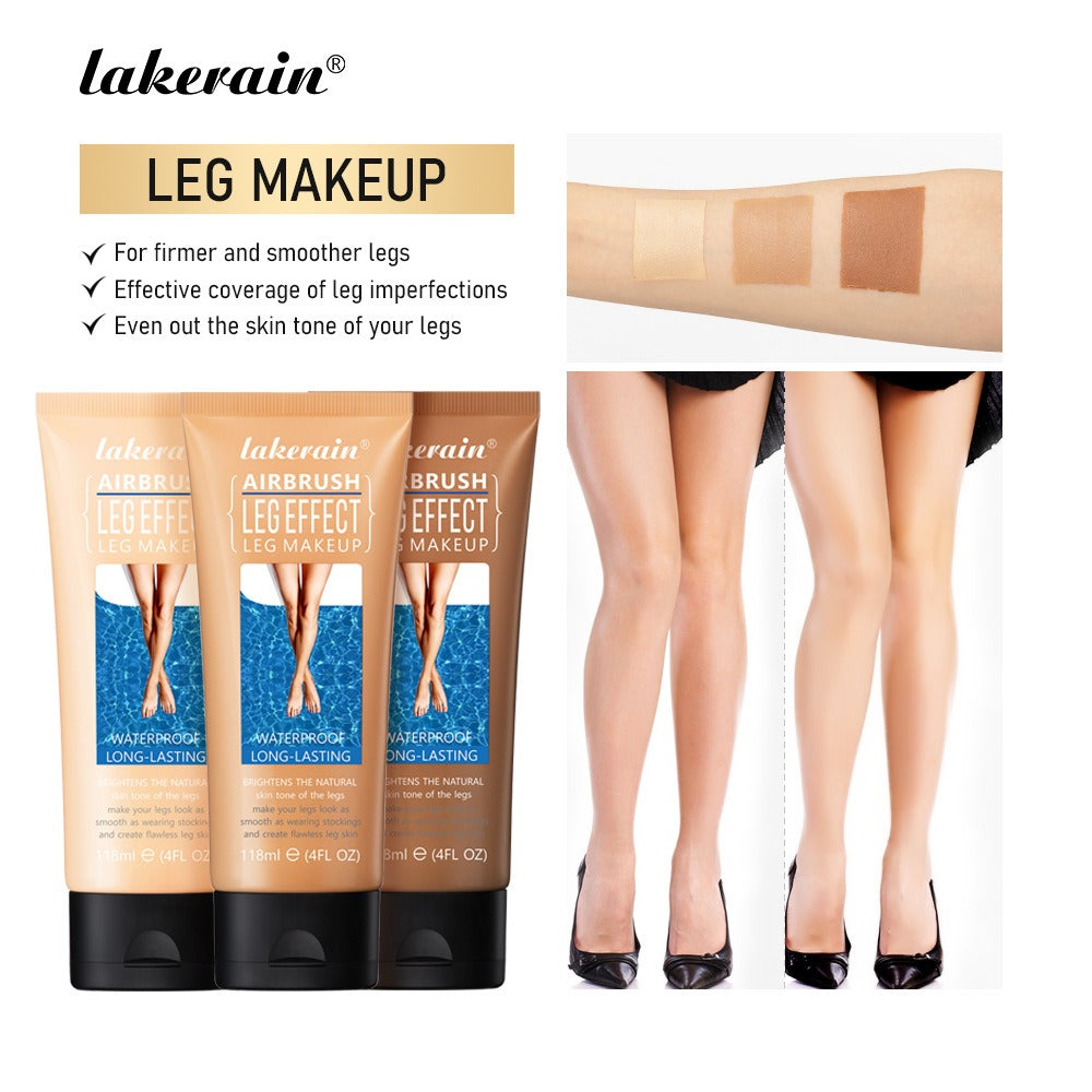 Lakerain Maquillage pour Jambes – Teinte Brun Doré, Effet Lumière & Couvrant