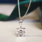 Collier de pierres précieuses carrées de couleur Zircon pour femme