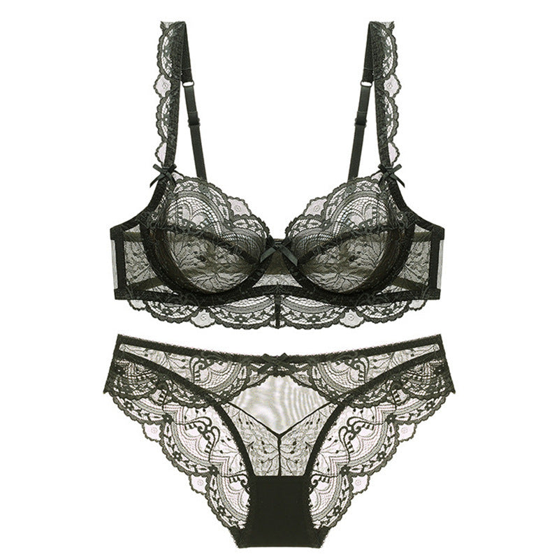 Soutien-gorge à armatures en dentelle pour poitrines généreuses
