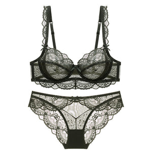 Soutien-gorge à armatures en dentelle pour poitrines généreuses
