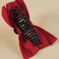 Barrette à cheveux avec ruban décoratif de couleur unie noire