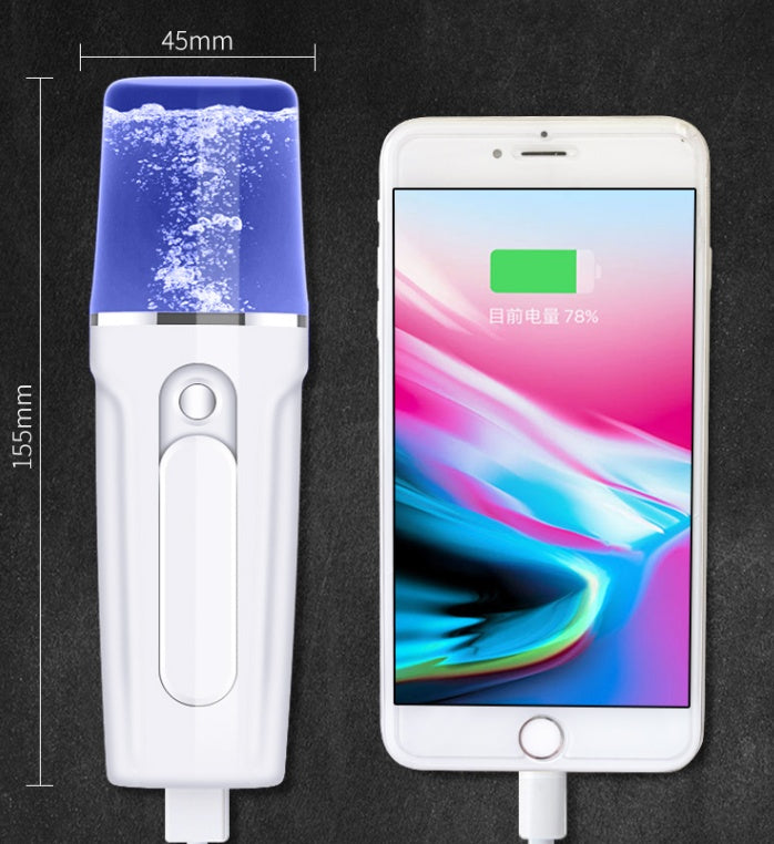 Appareil de beauté pour hydratation du visage avec charge USB