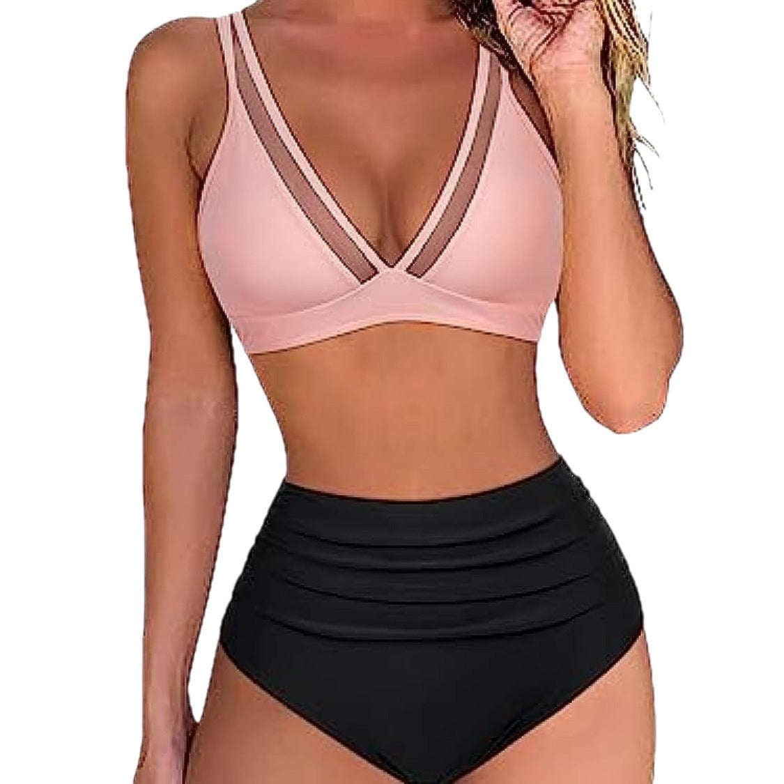 Bikini 2 Pièces Femme – Taille Haute, Sexy & Découpé