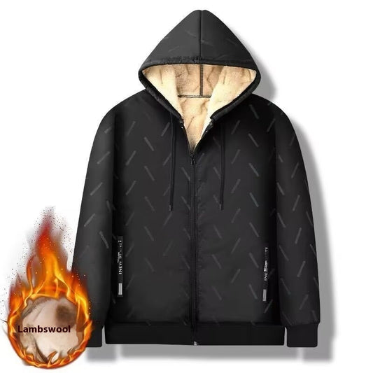 Manteau thermique ample en coton pour homme