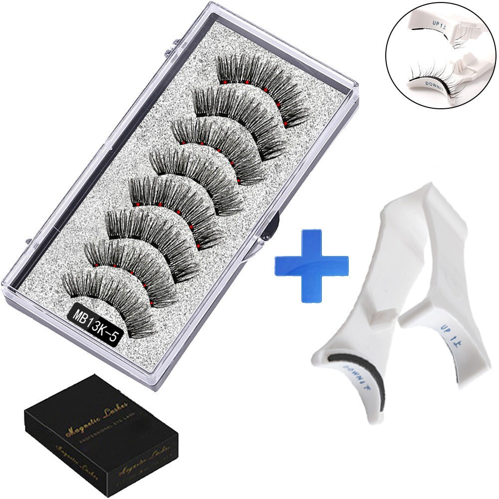 Set de 5 Faux Cils Magnétiques avec Applicateur – Sans Colle