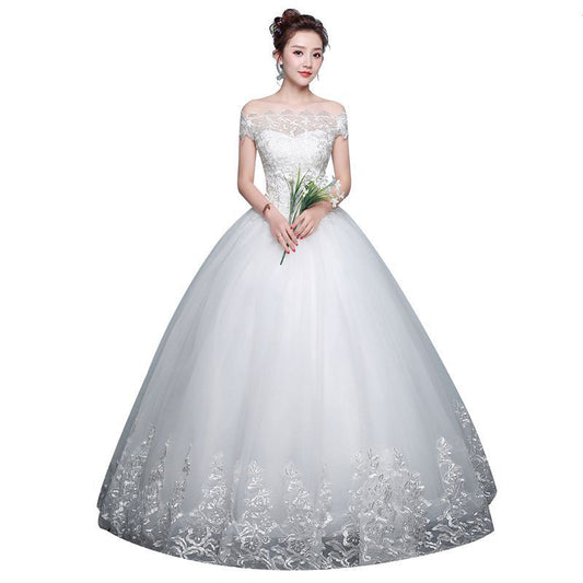 Robe de mariée Qidi robe de mariée à épaules dénudées