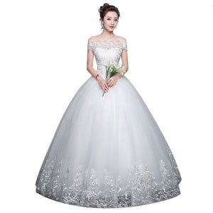 Robe de mariée Qidi robe de mariée à épaules dénudées