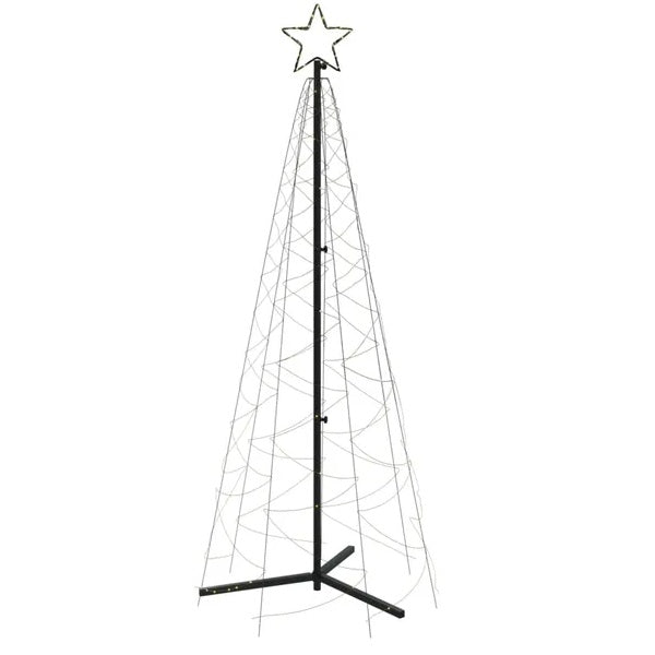 Cône de Noël Blanc Chaud 200 LEDs 2x6 Ft