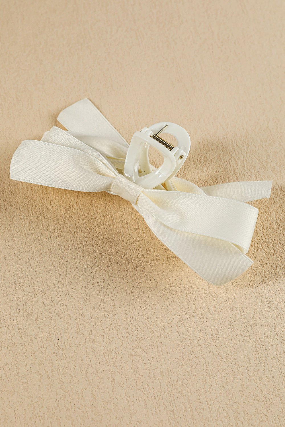 Barrette à cheveux avec ruban décoratif de couleur unie noire