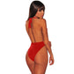 Maillot de bain décolleté une pièce sexy à bretelles pour femme,