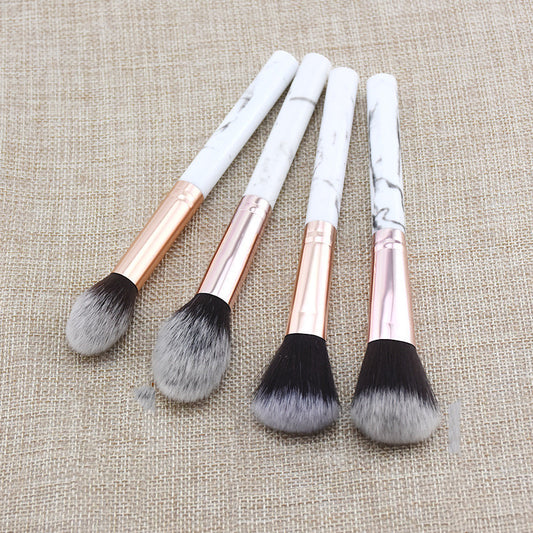 Set de pinceaux de maquillage motif flamme pour réparation point culminant et blush