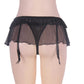 Ensemble de lingerie érotique avec culotte et jarretelles sexy