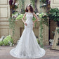 Robe de mariée sirène sexy en dentelle