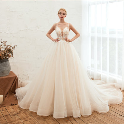 Robe de mariée de luxe Starry Sky, queue fine et sans bavure, Dream Master