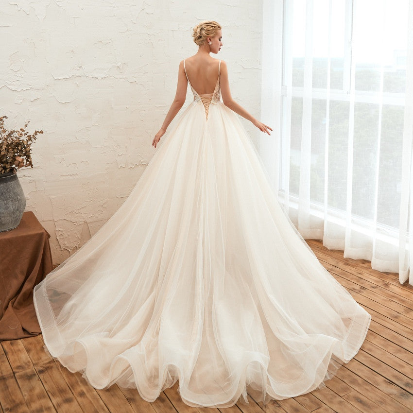 Robe de mariée de luxe Starry Sky, queue fine et sans bavure, Dream Master