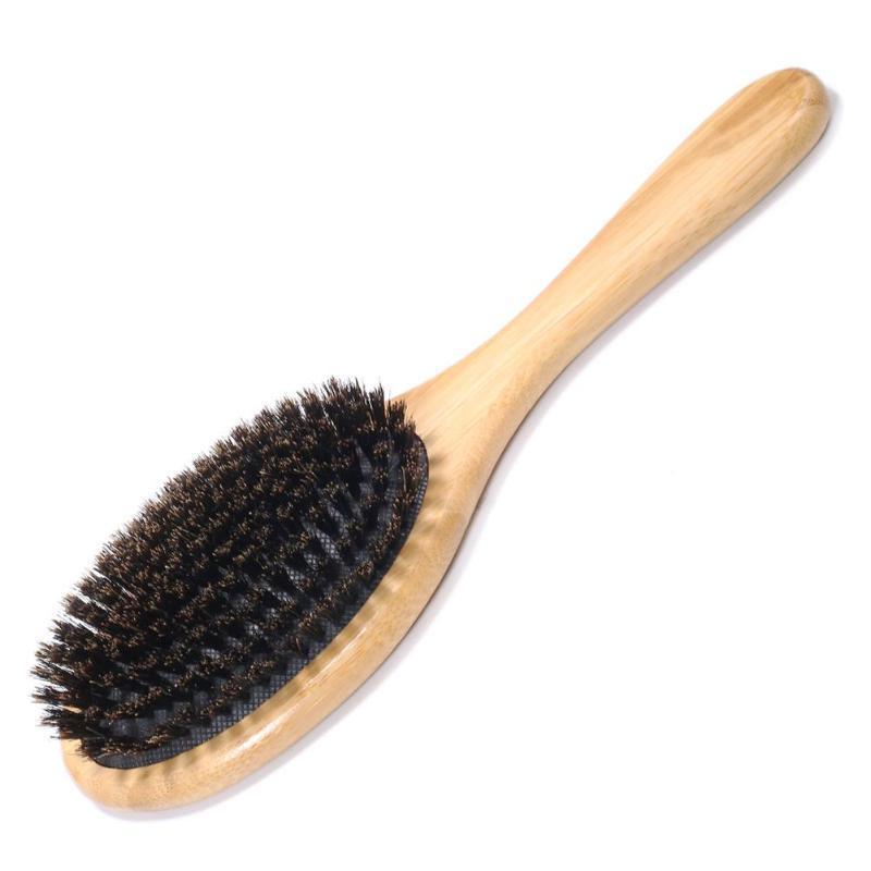 Brosse à cheveux en poils de sanglier