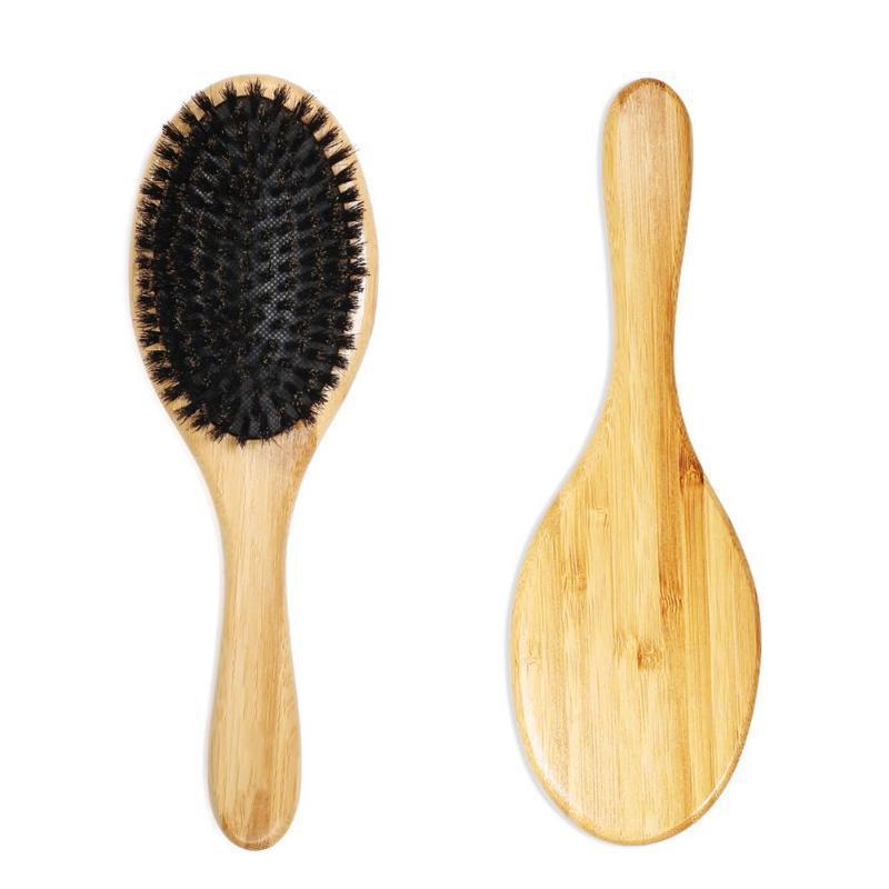 Brosse à cheveux en poils de sanglier