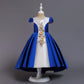 Robe de soirée brodée et moelleuse, robe de princesse, costume de maternelle, robe pour fille