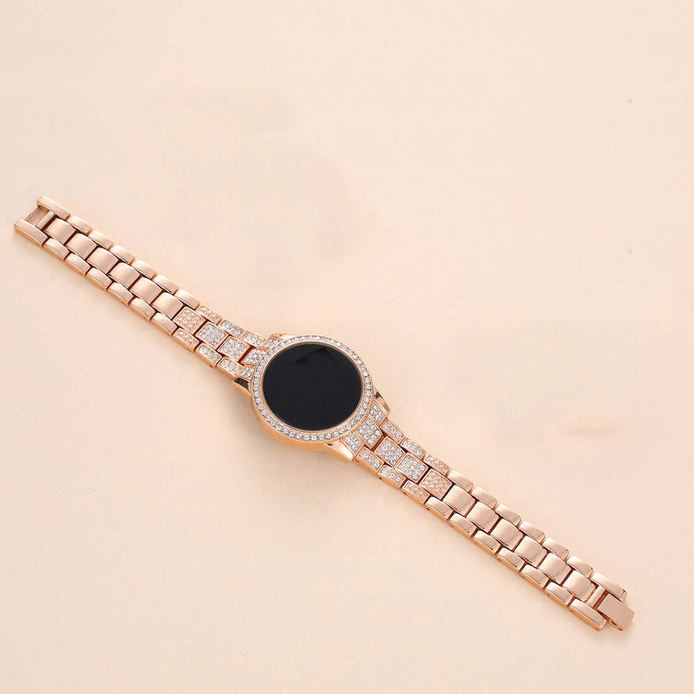 Montre électronique LED à écran tactile avec diamants et étoiles